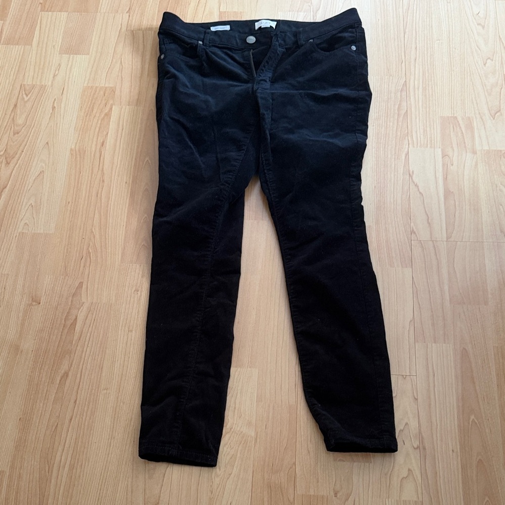LOFT Dark Corduroy Trousers